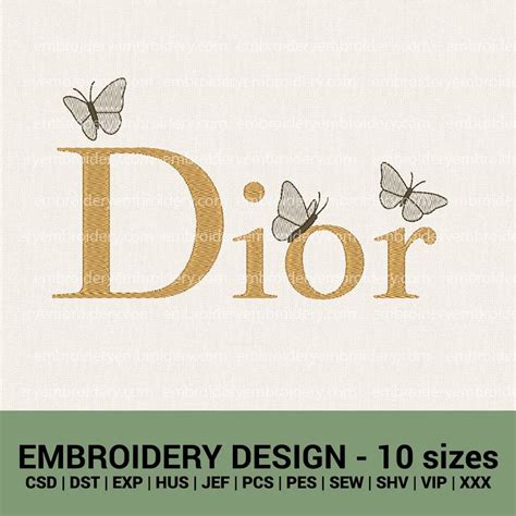 dior butterfly hair clip|Dior embroidery strap.